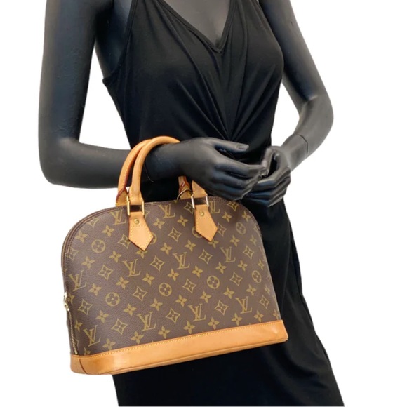 Louis Vuitton vintage Alma PM w/dust cover monogram leather MINT condition